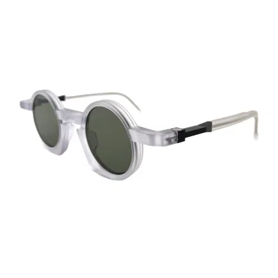 Vava Eyewear Bl0043 Black Label Crystal Matte Sunglasses In Green