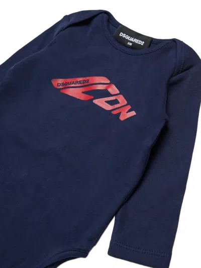 Dsquared2 Icon Romper In Blue