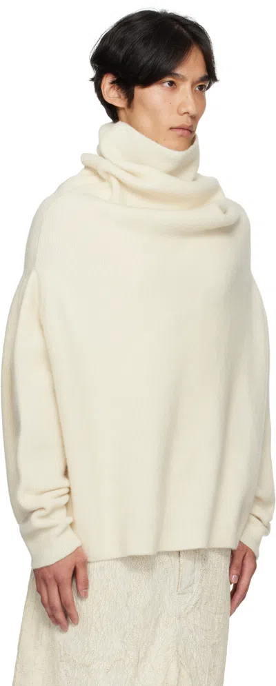 Rick Owens Off-white Concordians Shroud Sweater In Multi