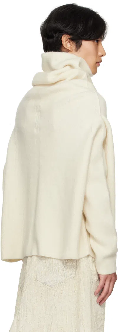 Rick Owens Off-white Concordians Shroud Sweater In Multi