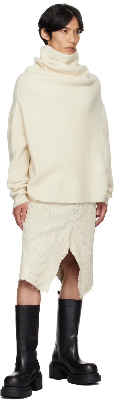 Rick Owens Off-white Concordians Shroud Sweater In Multi