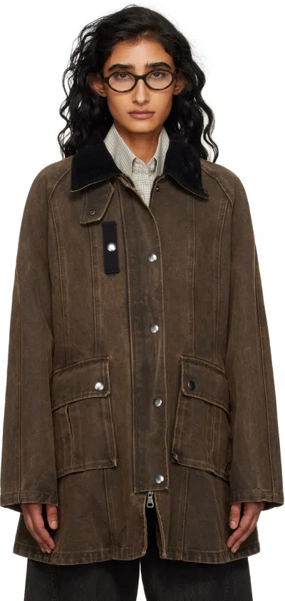 Andersson Bell Brown Kerri Trapez Work Jacket In Brown