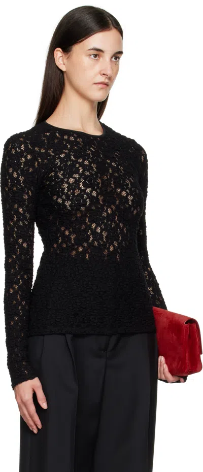 Max Mara Studio Sweaters In Black