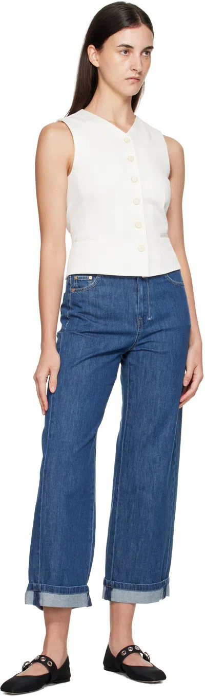 Max Mara Blue Eles Jeans In Blue