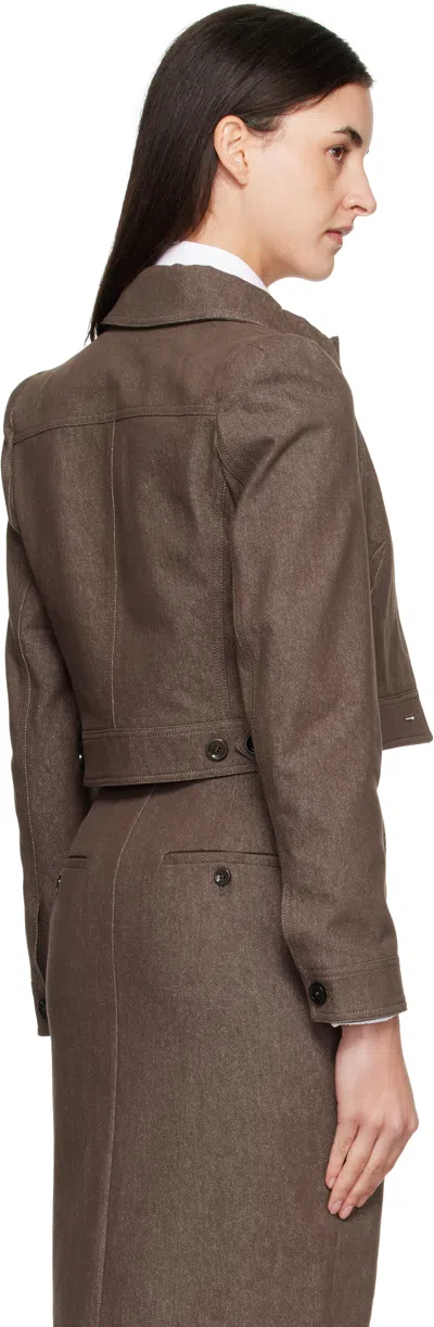 Max Mara "carp" Jacket Cotton In Brown