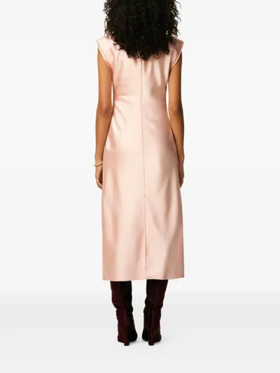 Ami Alexandre Mattiussi Sleeveless Knee Length Dress With Seam Design In Pink