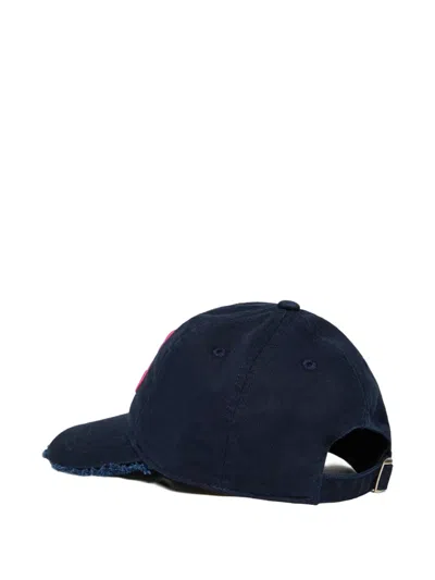 Max & Co Logo-embroidered Cap In Blue