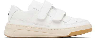 Acne Studios 20mm Steffey Leather Low Top Sneakers In White