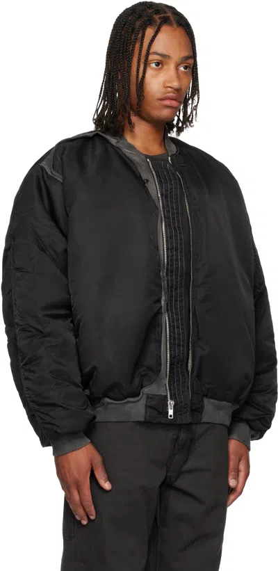 Alexander Digenova Distressed Bomber Jacket