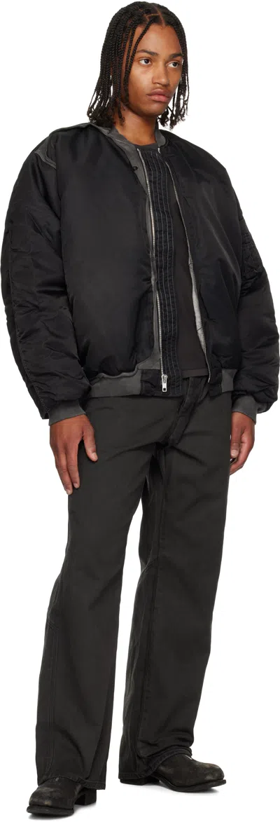 Alexander Digenova Distressed Bomber Jacket