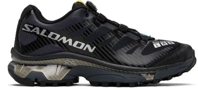 Salomon Streamlined Black Sneakers With Rugged Outsole And Breathable Upper