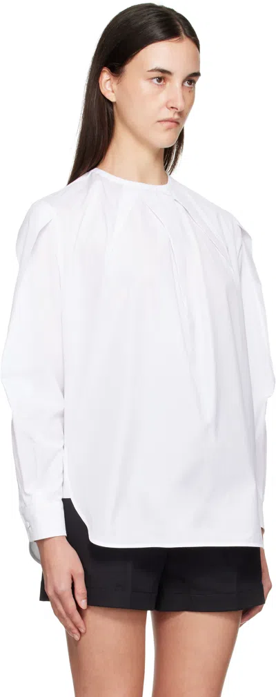 Max Mara White Olinto Blouse In White