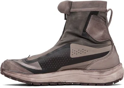 11 By Boris Bidjan Saberi Taupe Salomon Edition Bamba 2 High V2 Sneakers In Multi