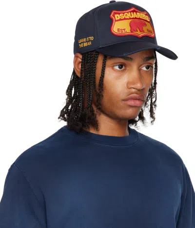 Dsquared2 Dsquared Classic Baseball Cap For Men In Blue