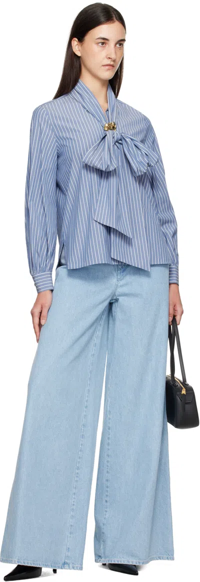 Max Mara Denim Affari Wide-leg Jeans In Blue