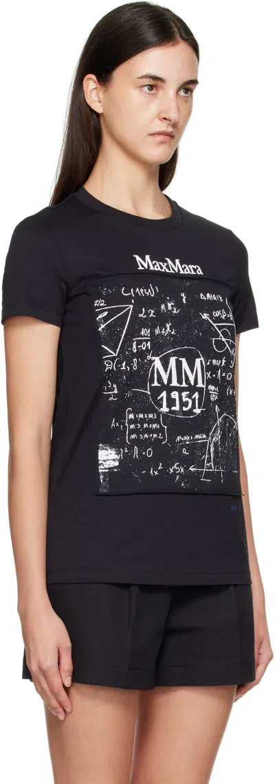 Max Mara Woman Black T-shirts & Tank Tops In Black