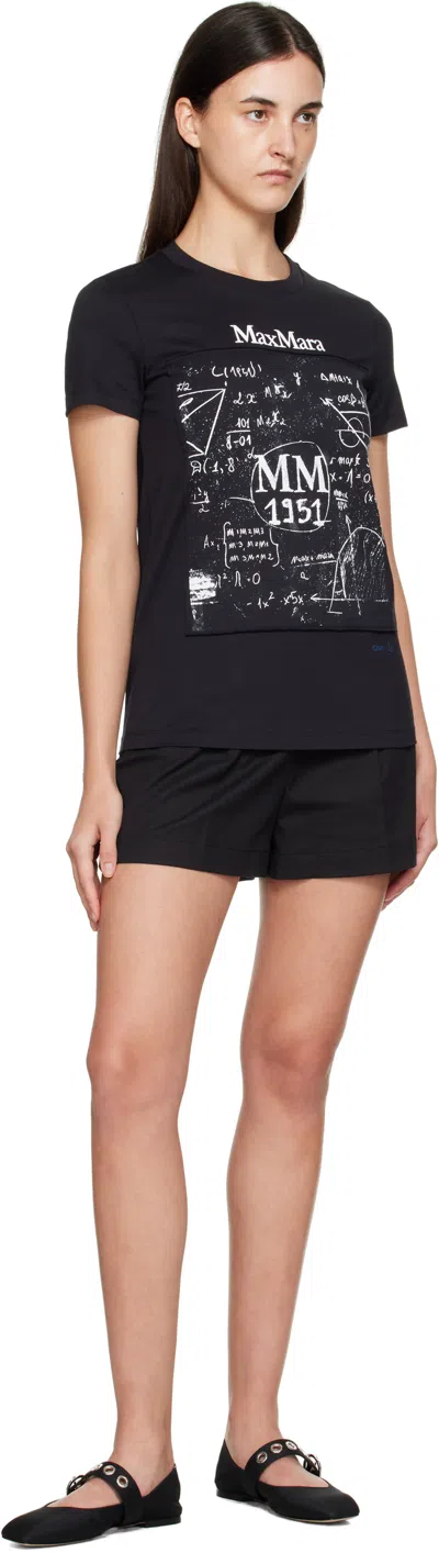 Max Mara Woman Black T-shirts & Tank Tops In Black