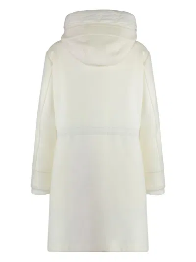 连帽单排扣外套