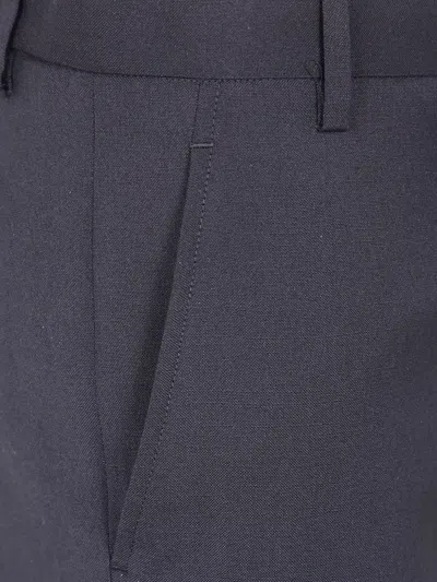 Ann Demeulemeester Drawstring Wool Straight Trousers In Gray