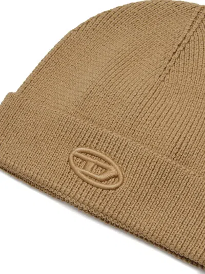 Diesel K-coder Beanie In Brown