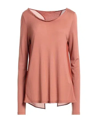 Transit Par-such Woman T-shirt Rust Size 3 Viscose, Elastane In Red