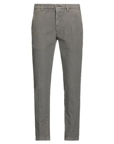 40weft Man Pants Grey Size 36 Cotton, Elastane In Gray