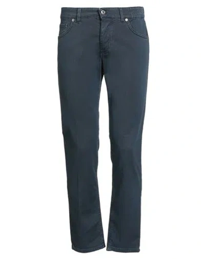 Exibit Man Pants Navy Size 30 Cotton, Elastane In Blue