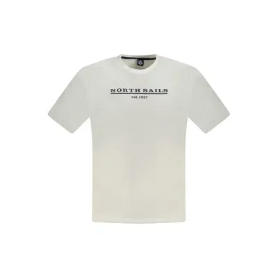 North Sails White Cotton Men T-shirt In White