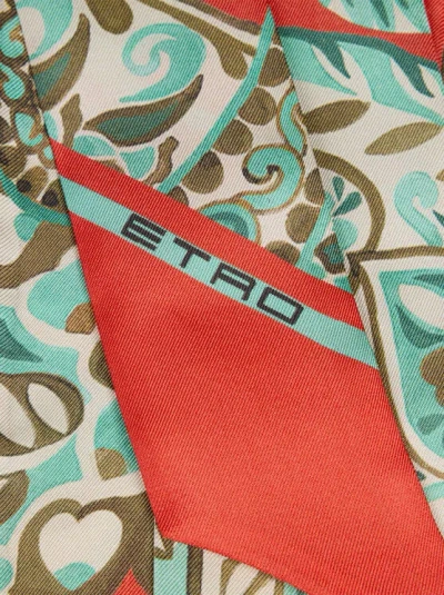 Etro Paisley Silk Scarf In Multi