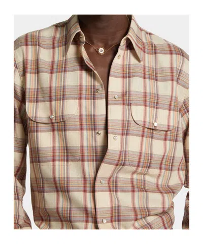Dsquared2 Plaid Shirt With Lurex Thread In Neutral