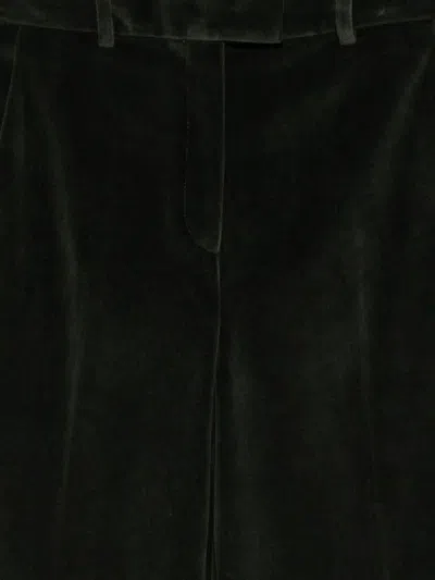 Circolo 1901 Wide-leg Cotton Trousers Featuring Multiple Pockets In Black