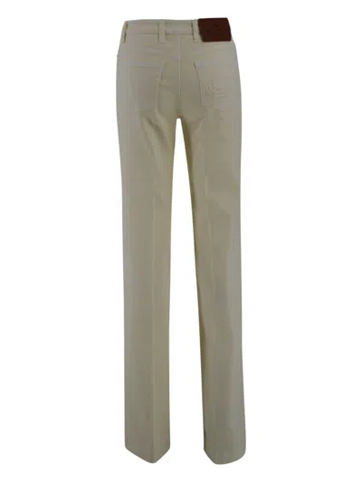 Etro Embroidered-detail Five-pocket Design Jeans In Multi