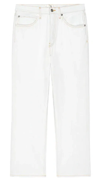 Frame Womens Au Natural Clean The Hang Straight-leg Denim Jeans In White