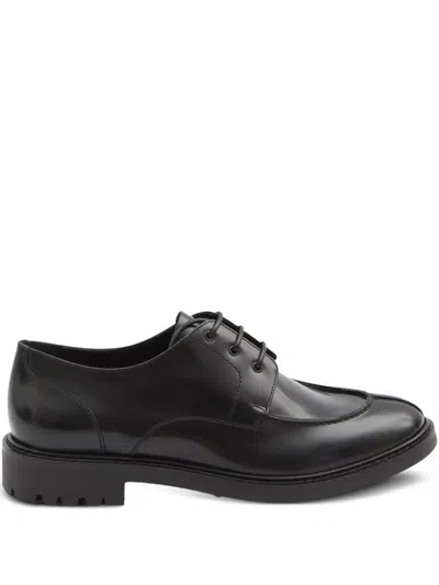 Saint Laurent Smooth Leather Lino Derbies In Black