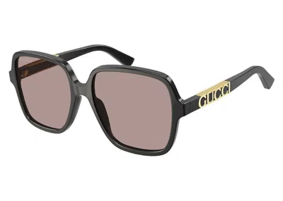 Pre-owned Gucci Square Sunglasses In Black (gg1189sa/004/59)