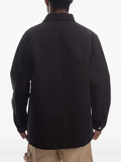 Stan Ray Patch-pocket Button-front Jacket In Black