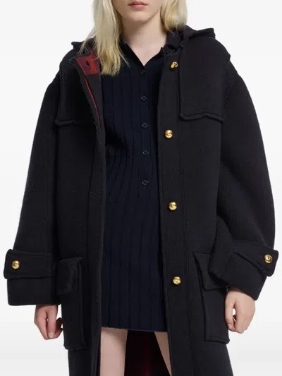 Barrie Duffle Coat In Black