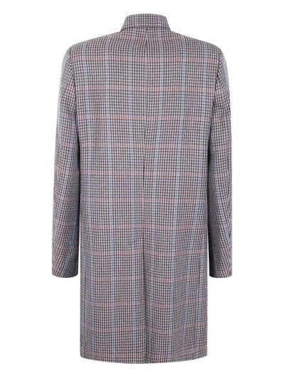 Paul Smith Checked-pattern Double-breasted Coat In Multi