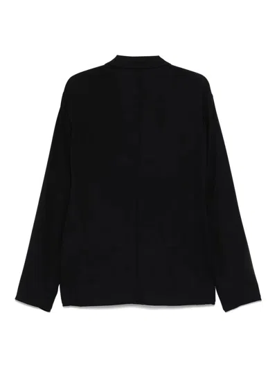 Giorgio Armani Wool Blazer In Black