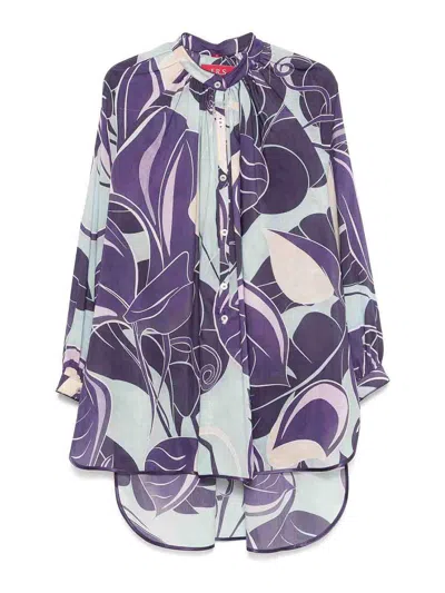 F.r.s For Restless Sleepers Tizio Blouse In Grape Purple