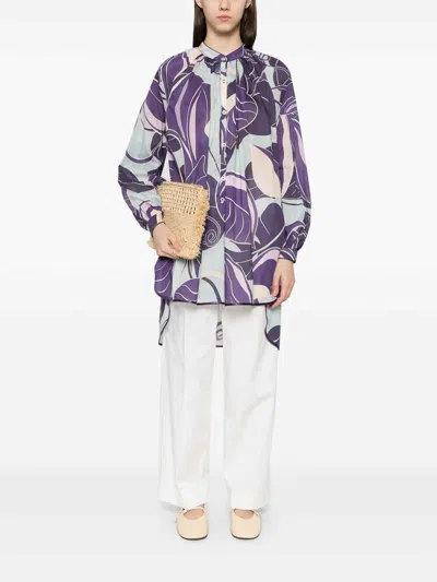 F.r.s For Restless Sleepers Tizio Blouse In Grape Purple