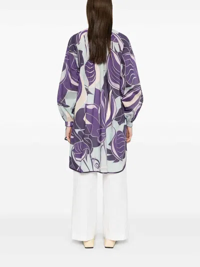 F.r.s For Restless Sleepers Tizio Blouse In Grape Purple