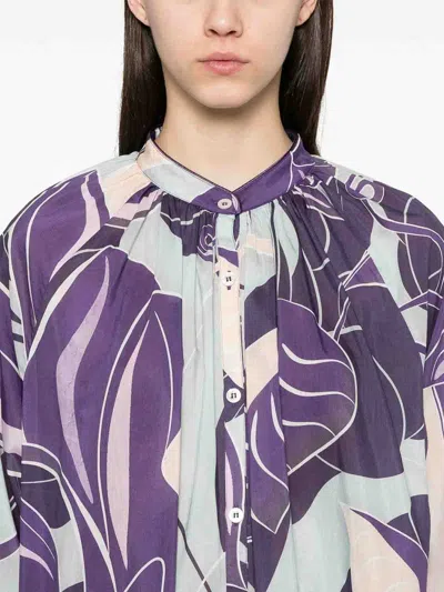 F.r.s For Restless Sleepers Tizio Blouse In Grape Purple