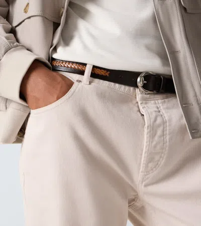 Brunello Cucinelli Leather Belt In Brown