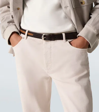 Brunello Cucinelli Leather Belt In Brown