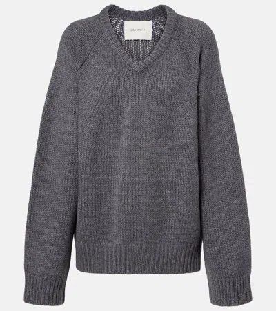 Lisa Yang Oia Oversized Cashmere Sweater In Gray