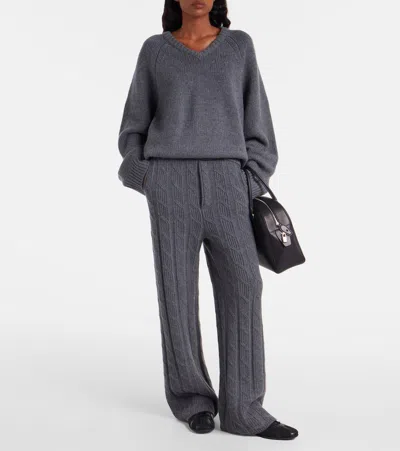 Lisa Yang Oia Oversized Cashmere Sweater In Gray