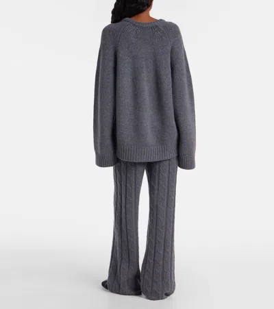 Lisa Yang Oia Oversized Cashmere Sweater In Gray