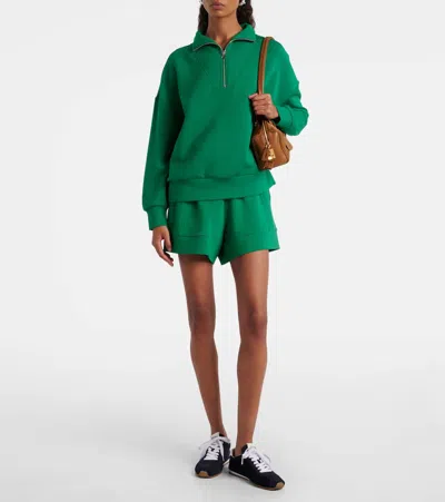 Varley Atrium High Rise Shorts 4.5 Verdant Green In Animal Print