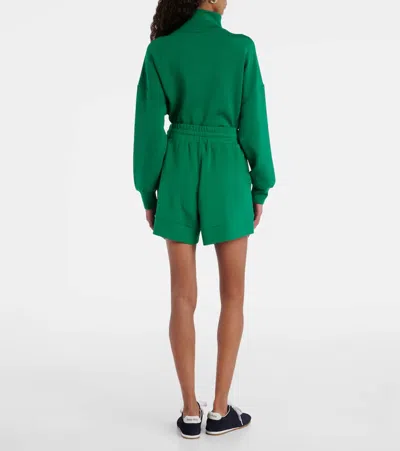 Varley Atrium High Rise Shorts 4.5 Verdant Green In Animal Print